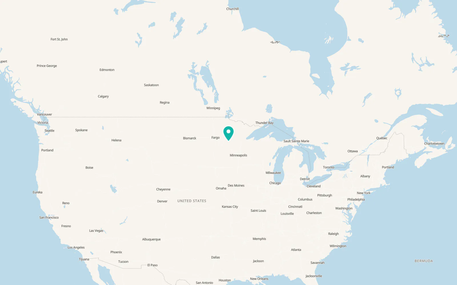 Map of Staples