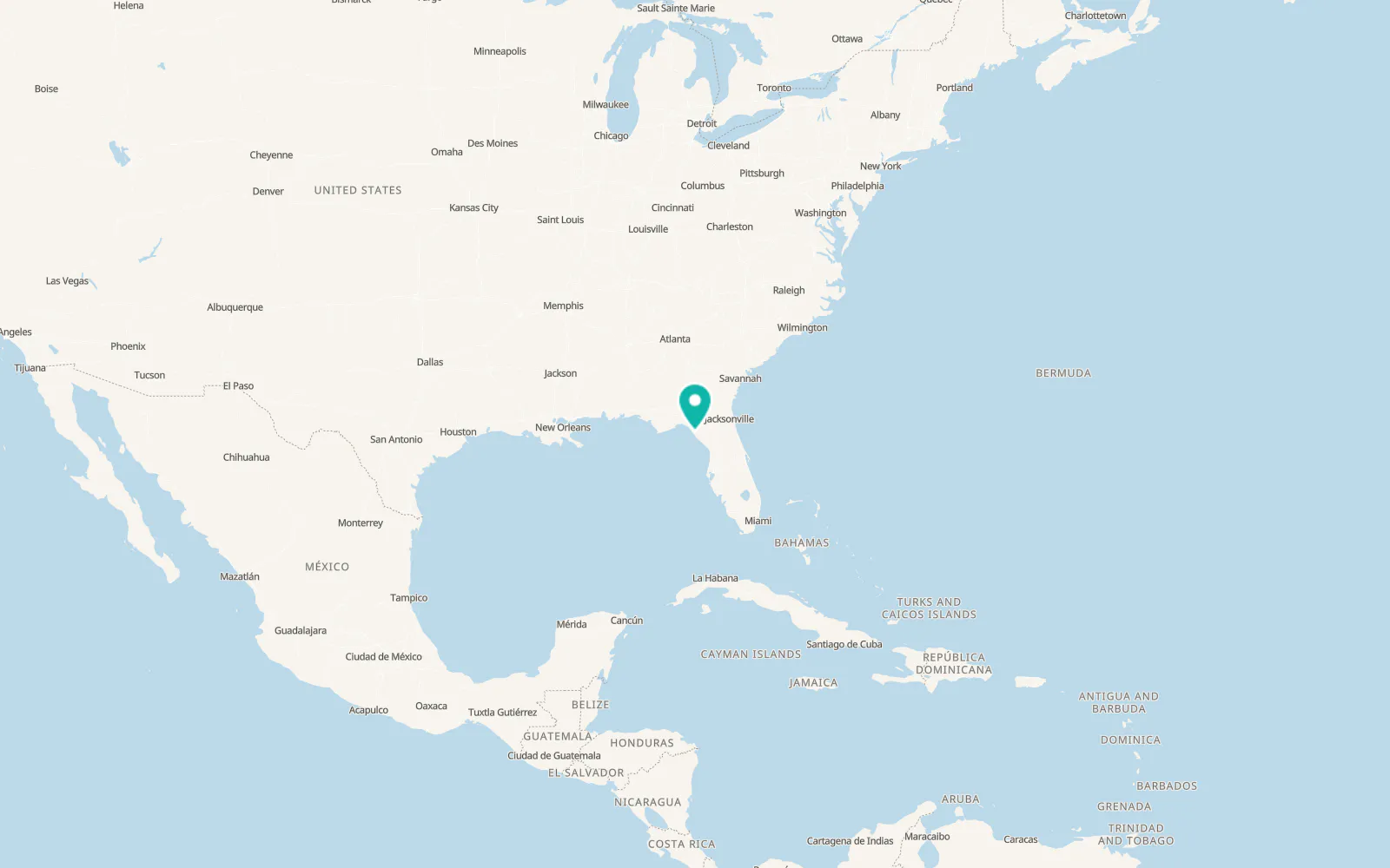 Map of Steinhatchee