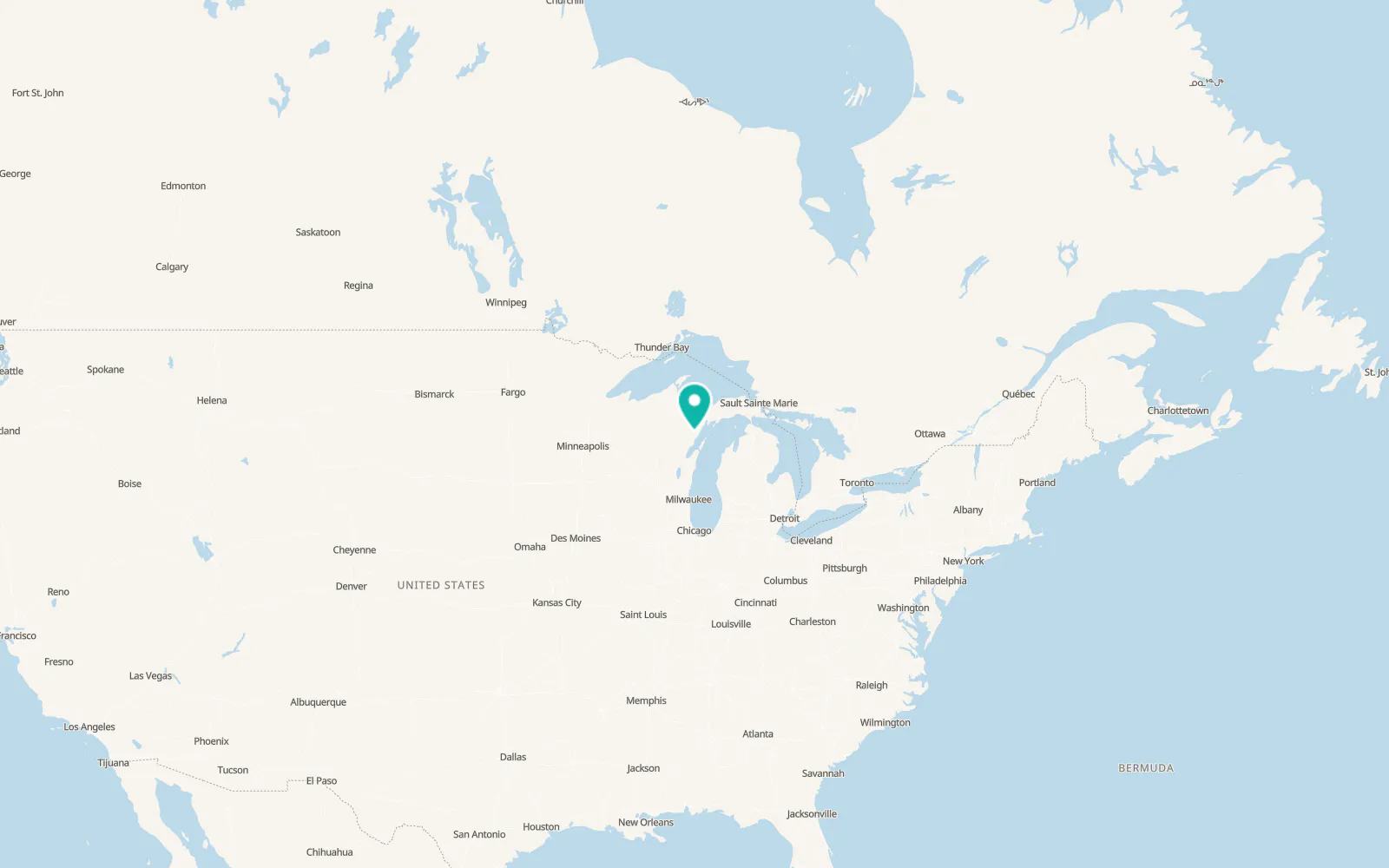 Map of Stephenson
