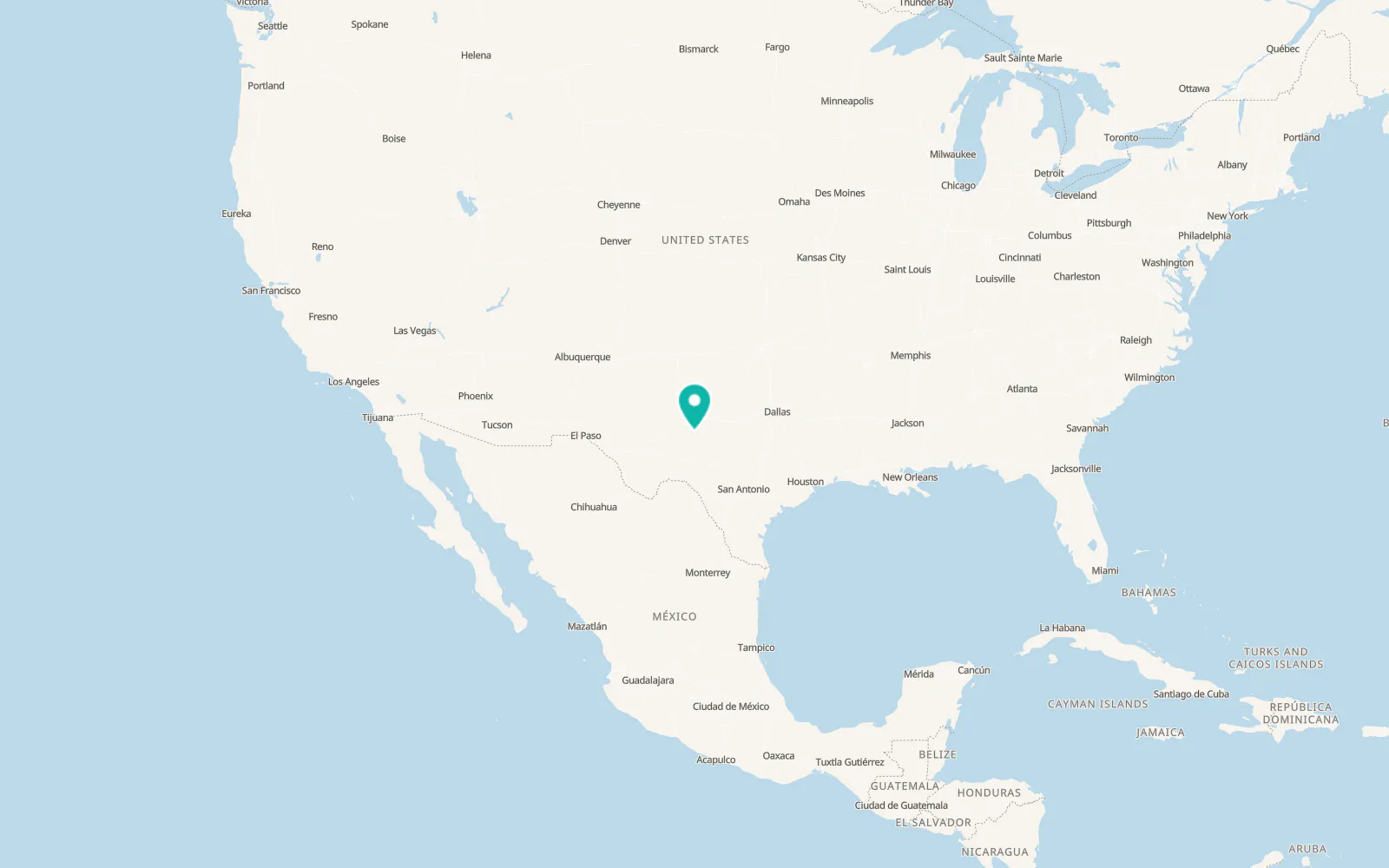 Map of Sterling City
