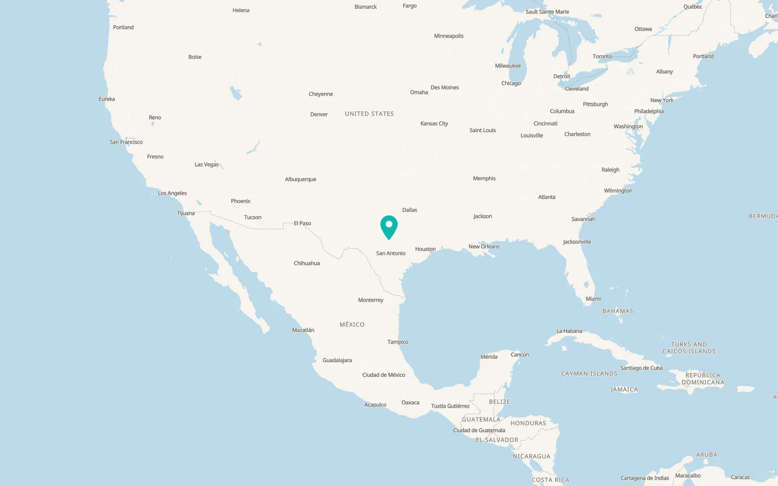 Map of Stonewall