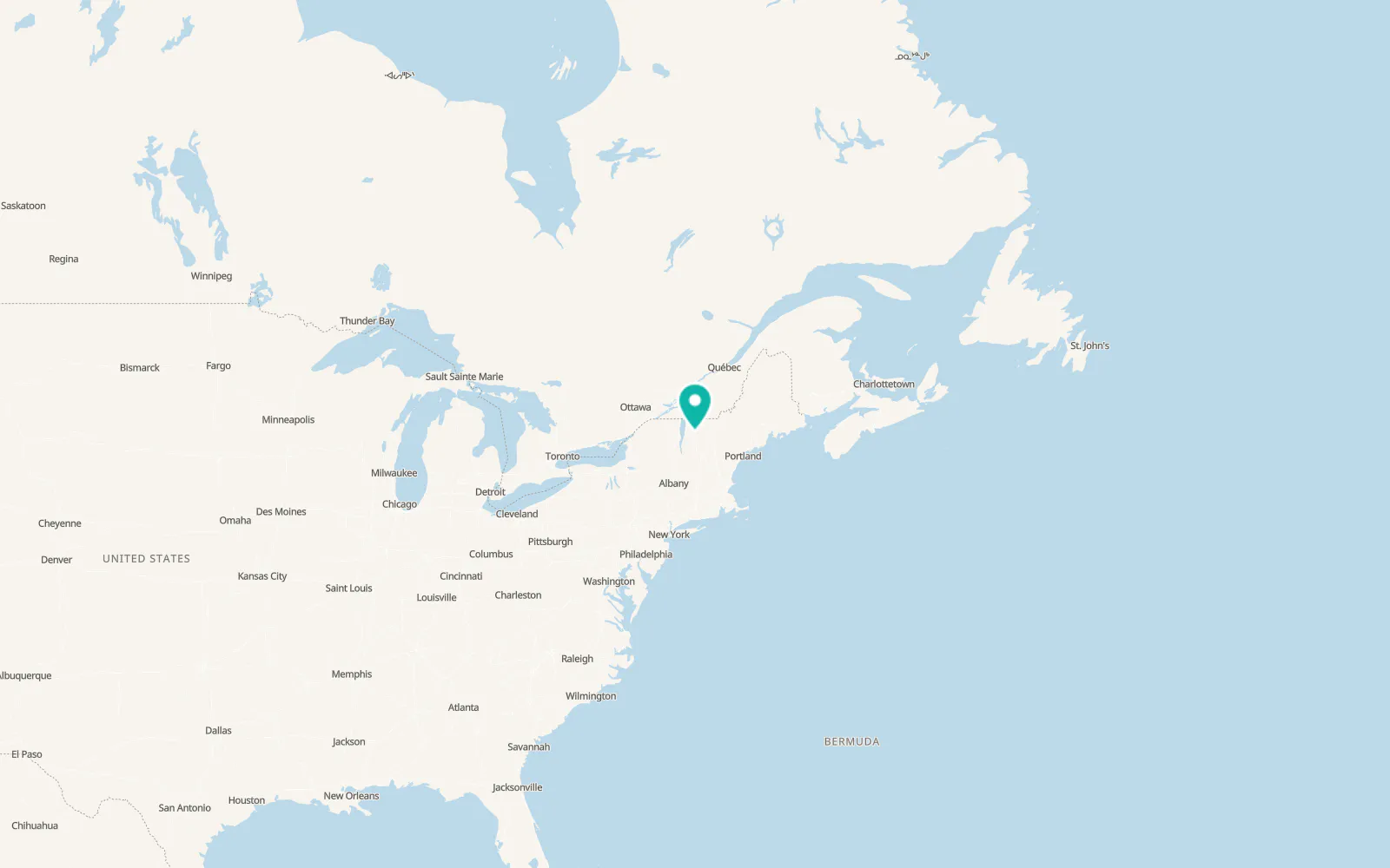 Map of Stowe