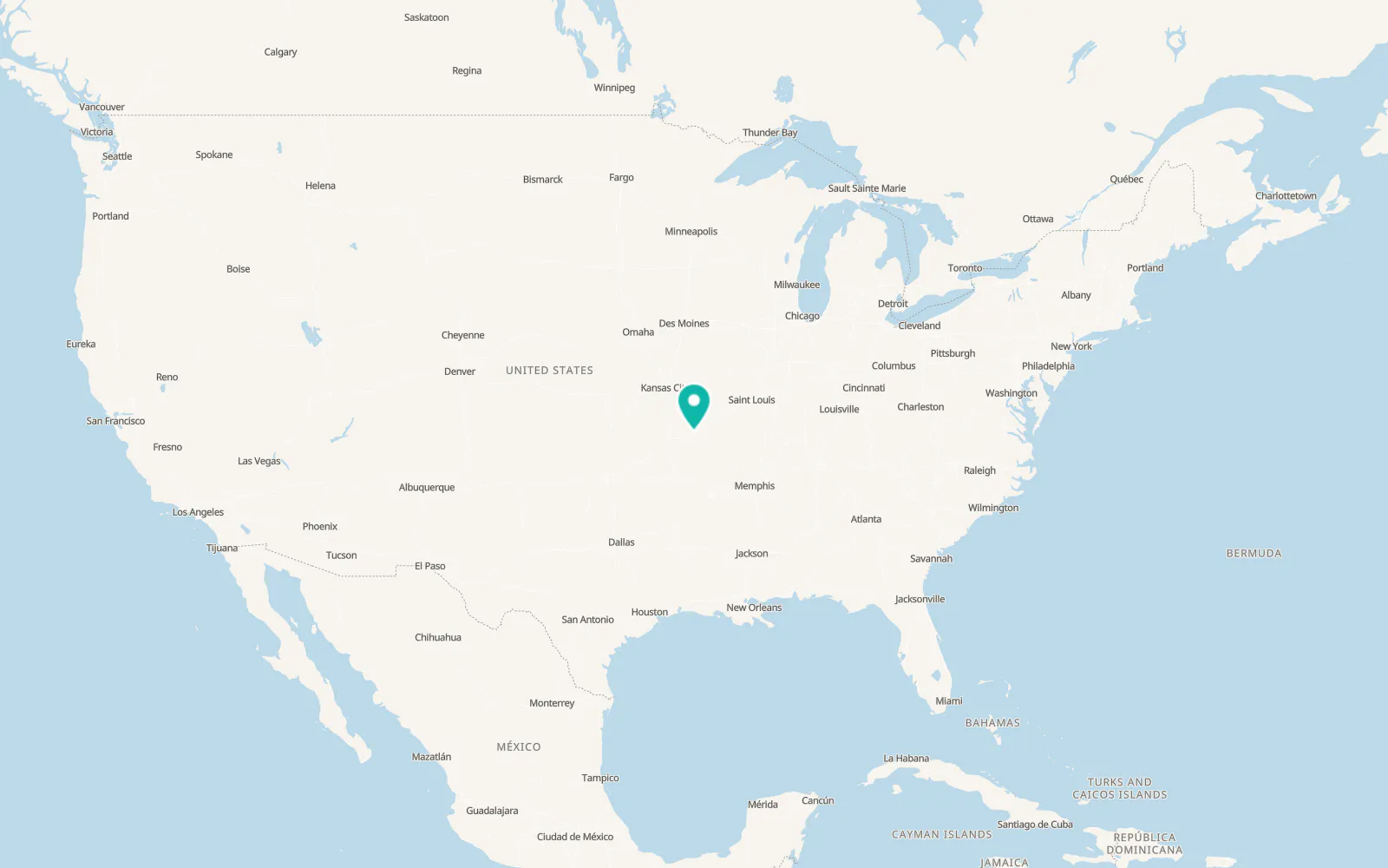 Map of Strafford