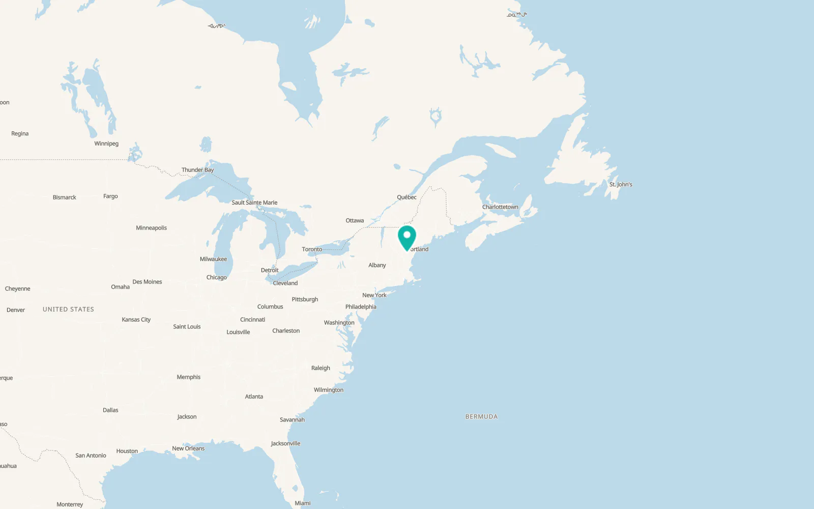 Map of Strafford