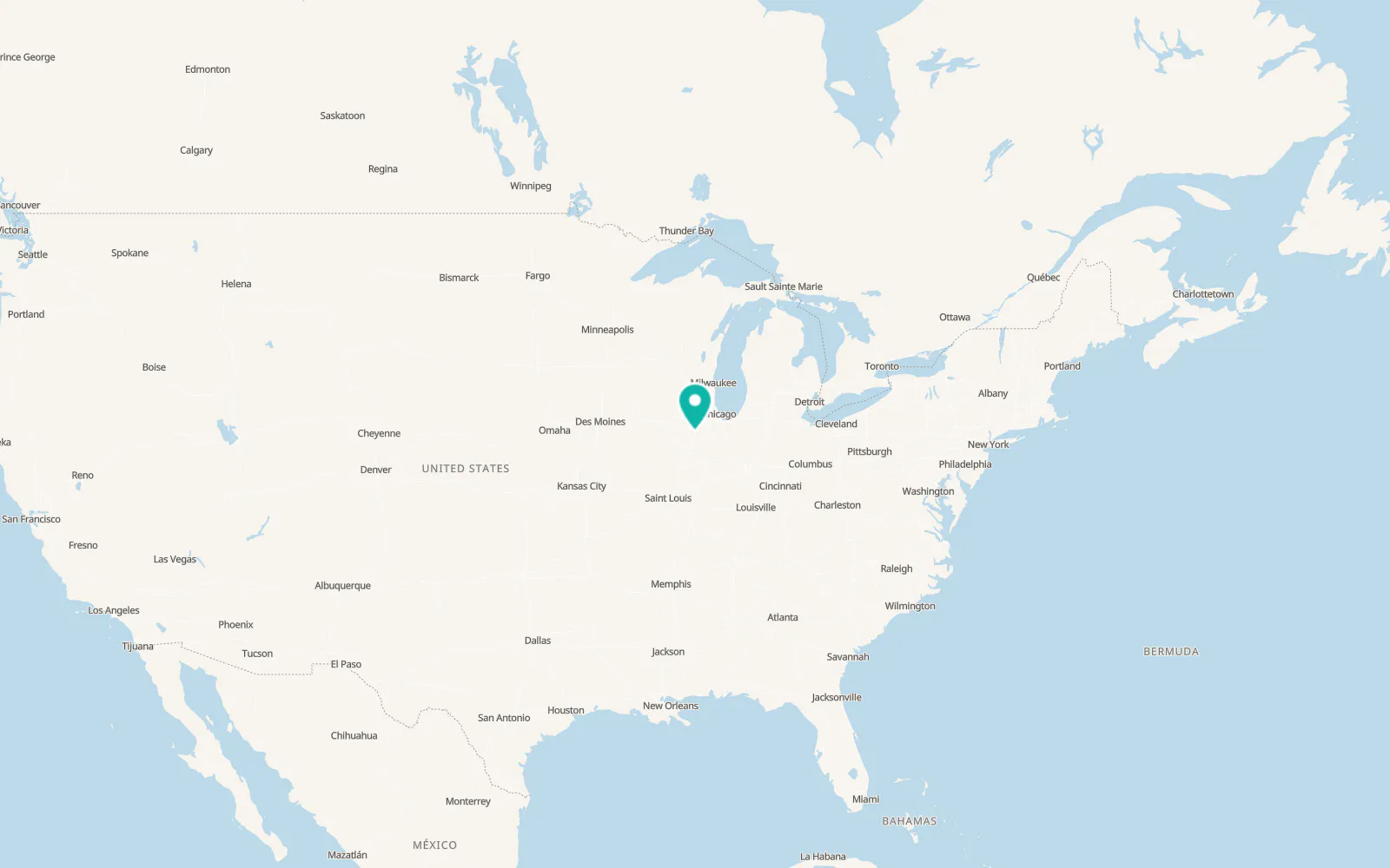 Map of Streator
