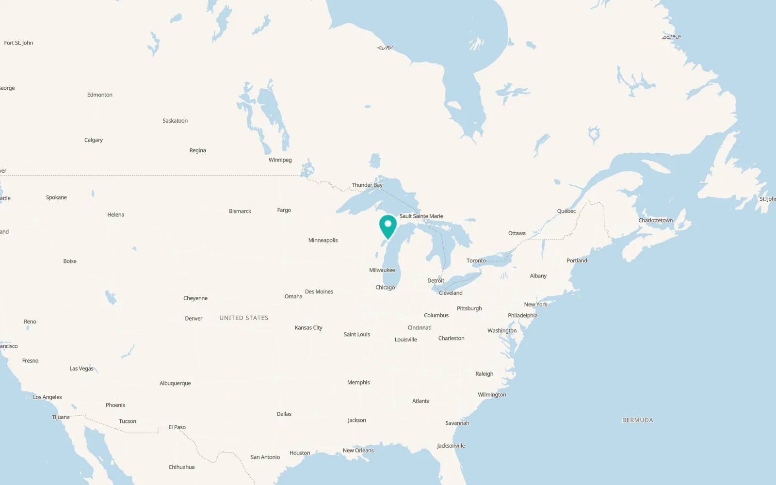 Map of Sturgeon Bay