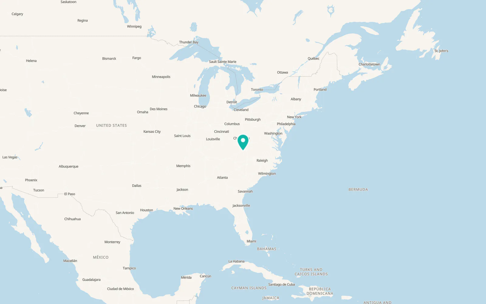 Map of Sugar Grove
