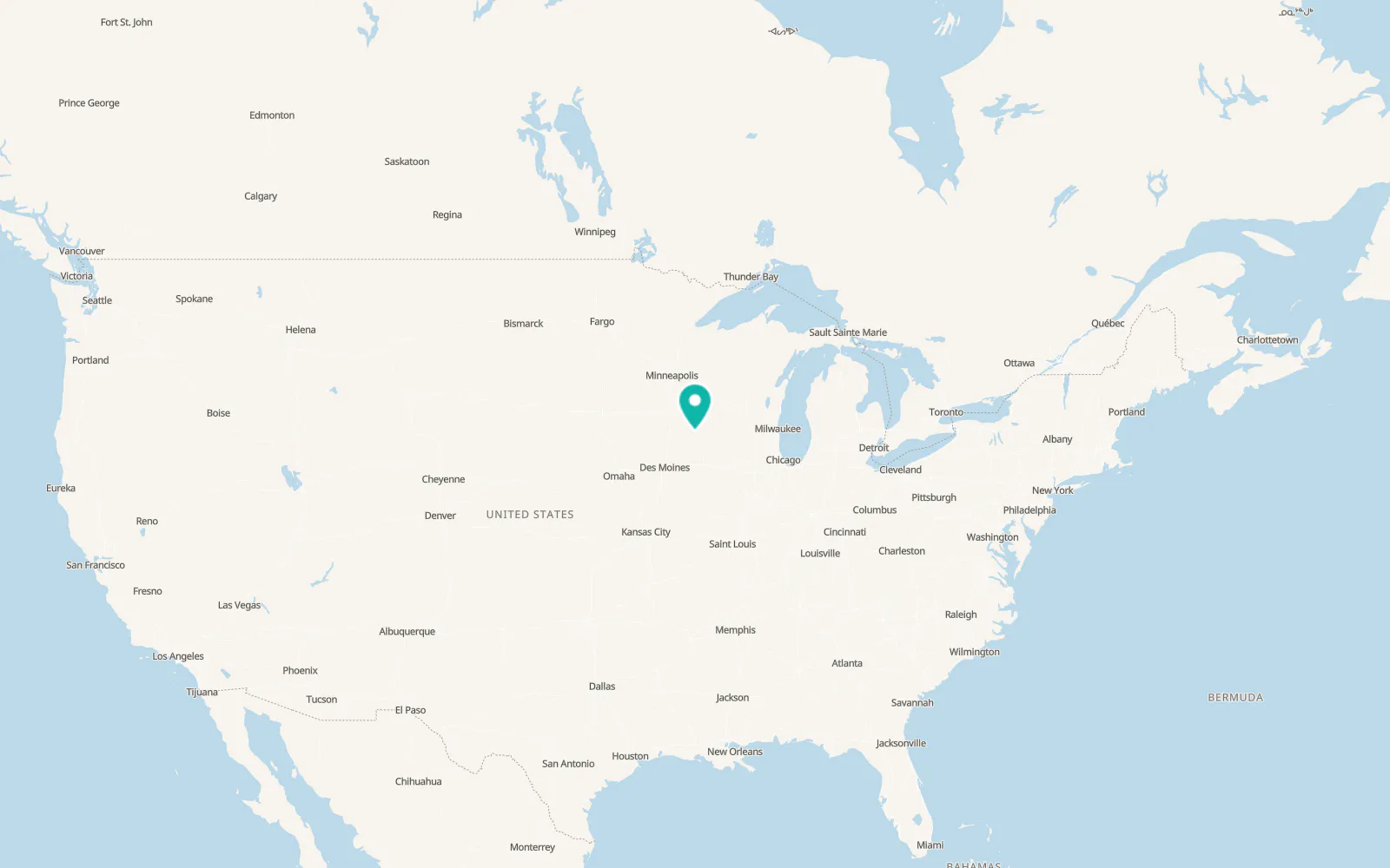 Map of Sumner