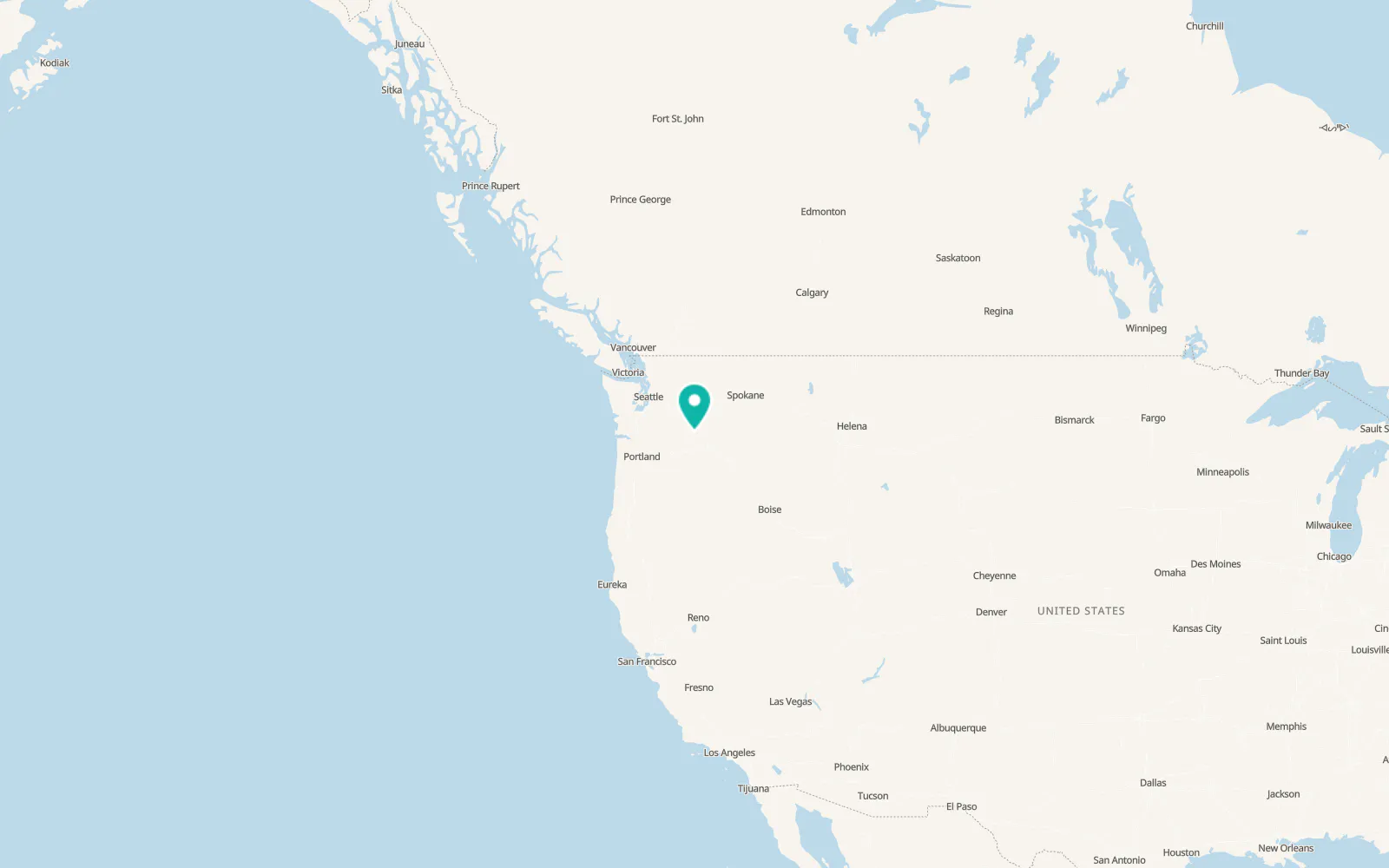 Map of Sunnyside