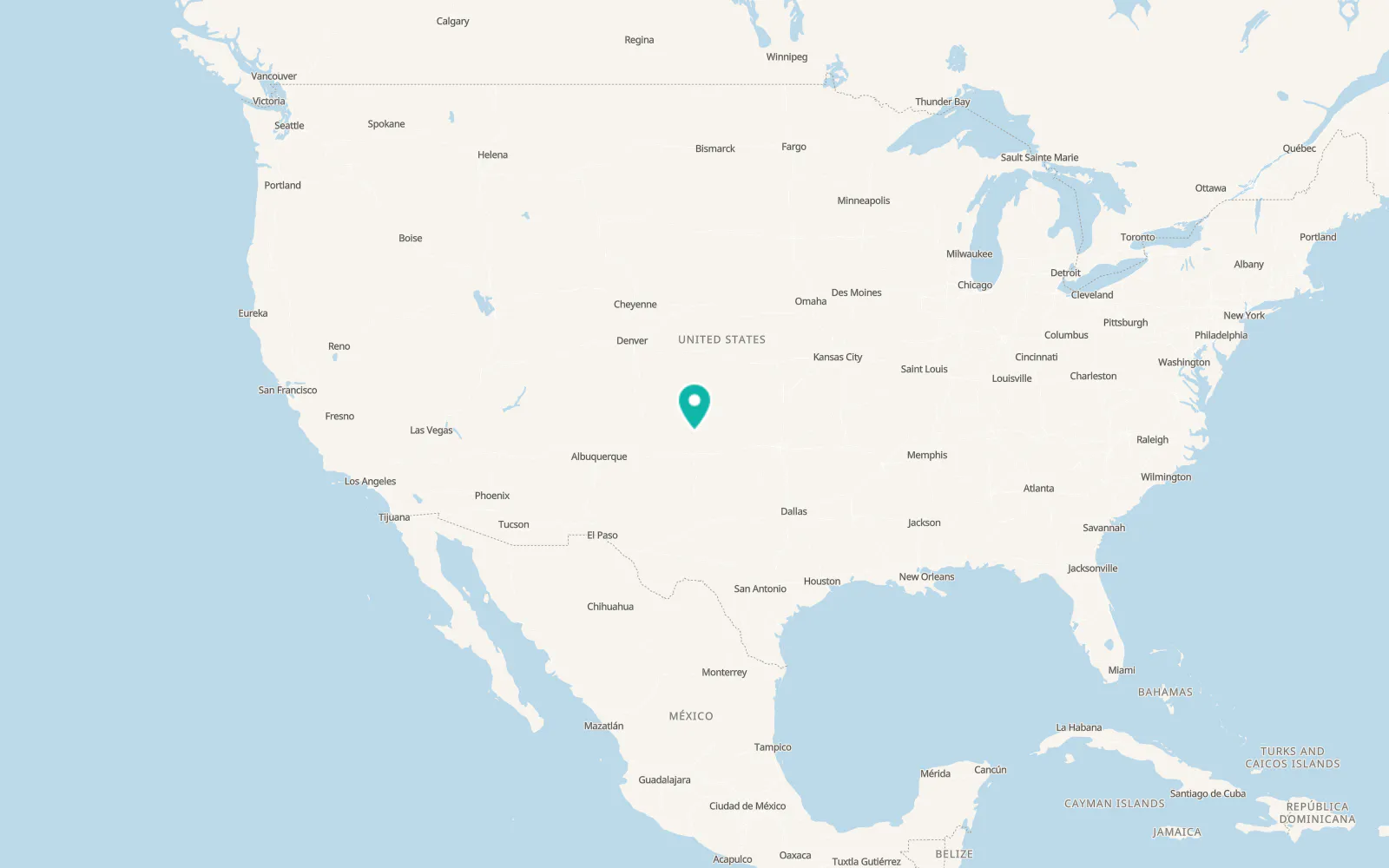 Map of Sunray