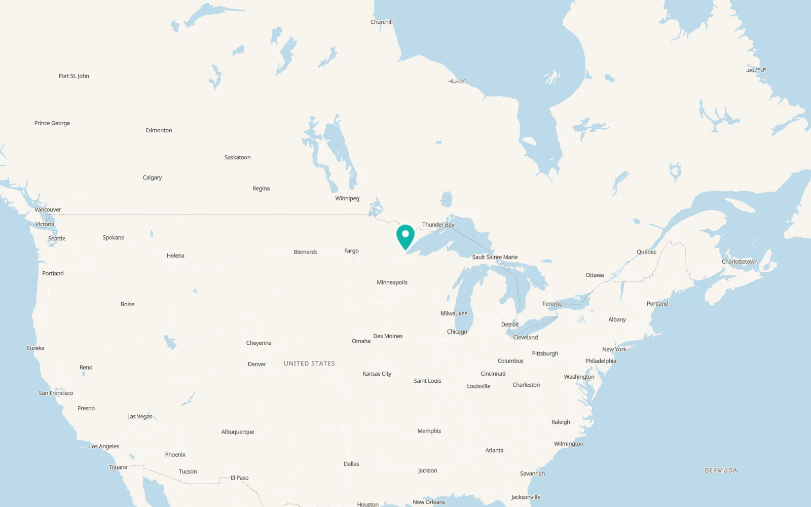 Map of Superior