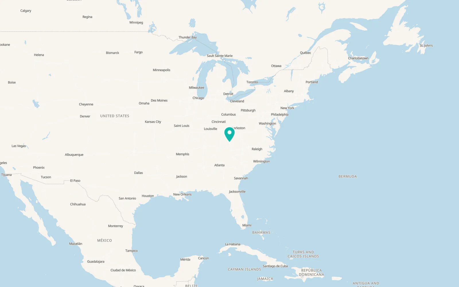 Map of Surgoinsville