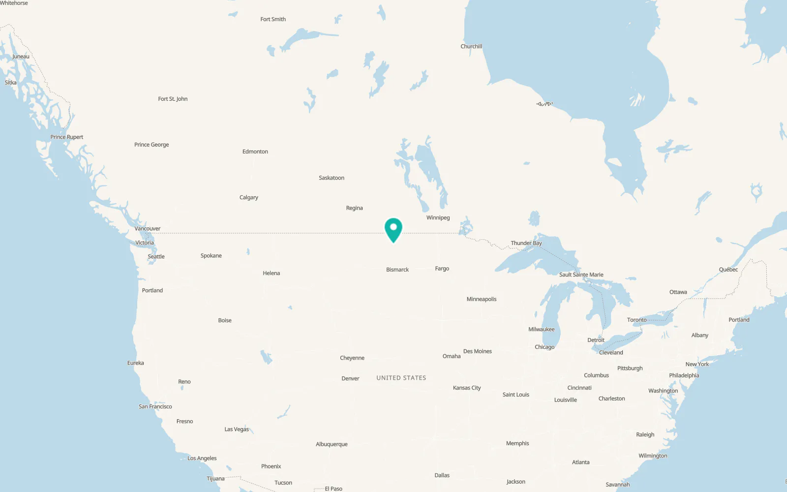 Map of Surrey