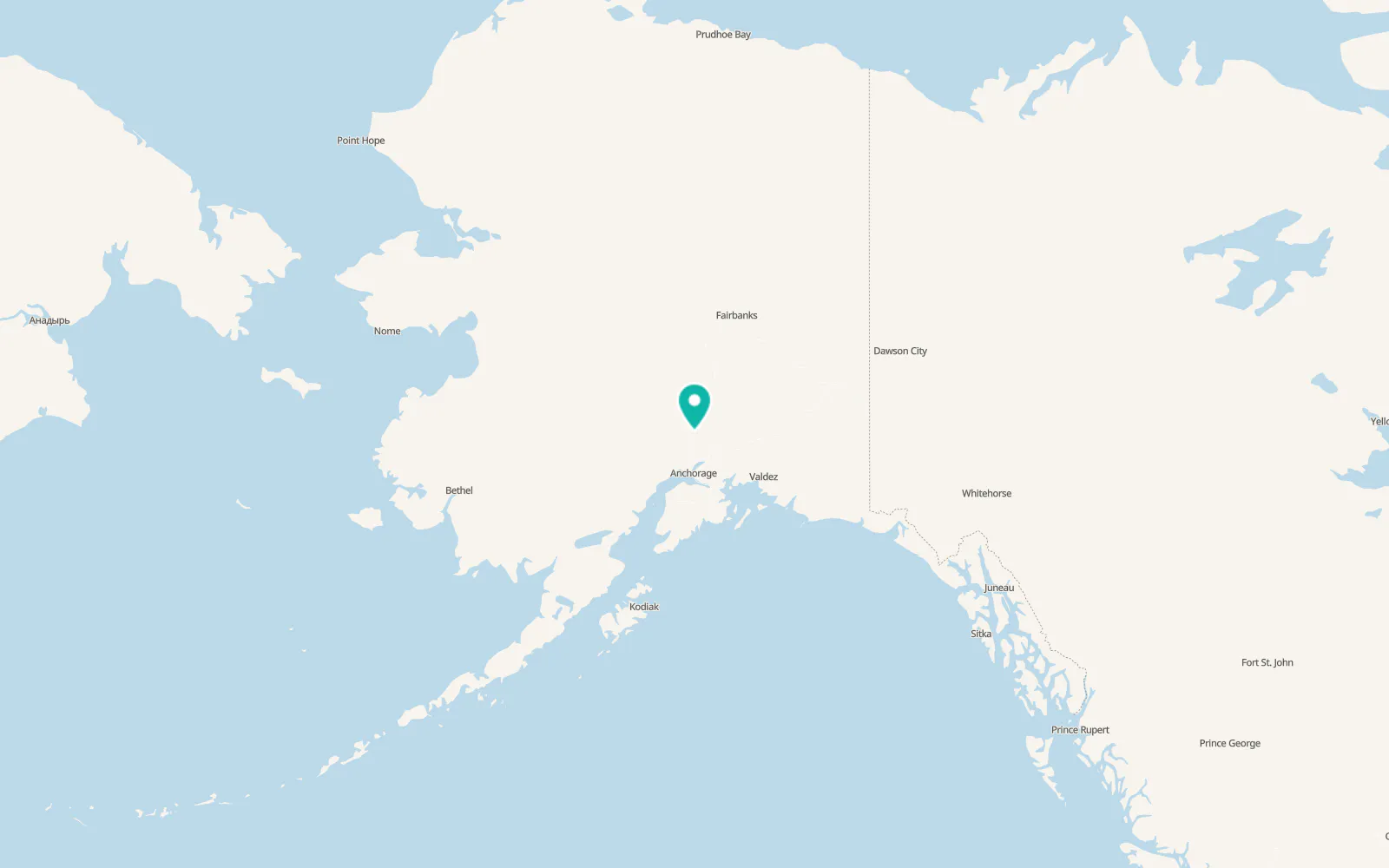 Map of Susitna North