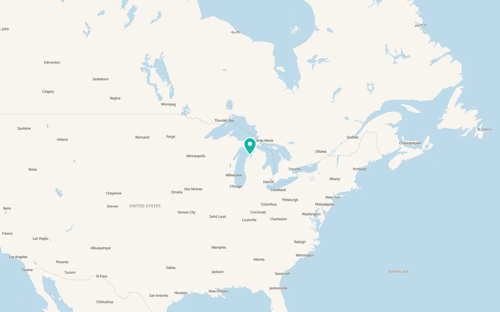 Map of Suttons Bay
