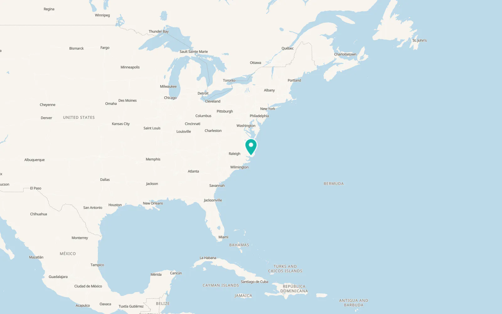 Map of Swanquarter