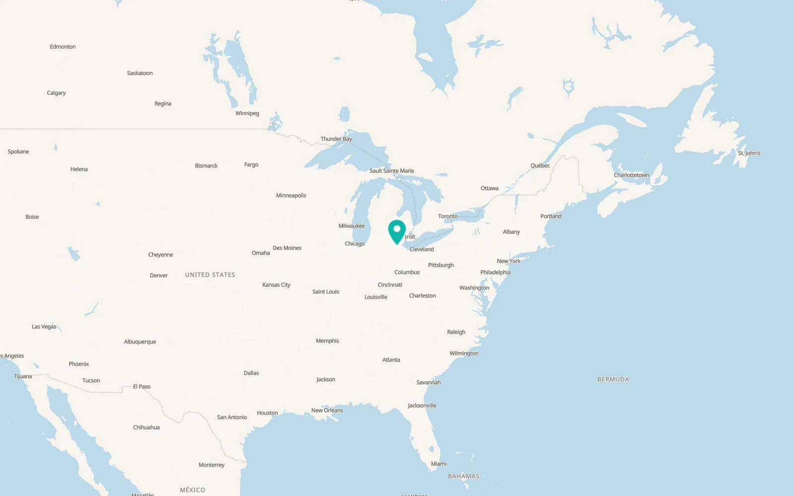 Map of Swanton