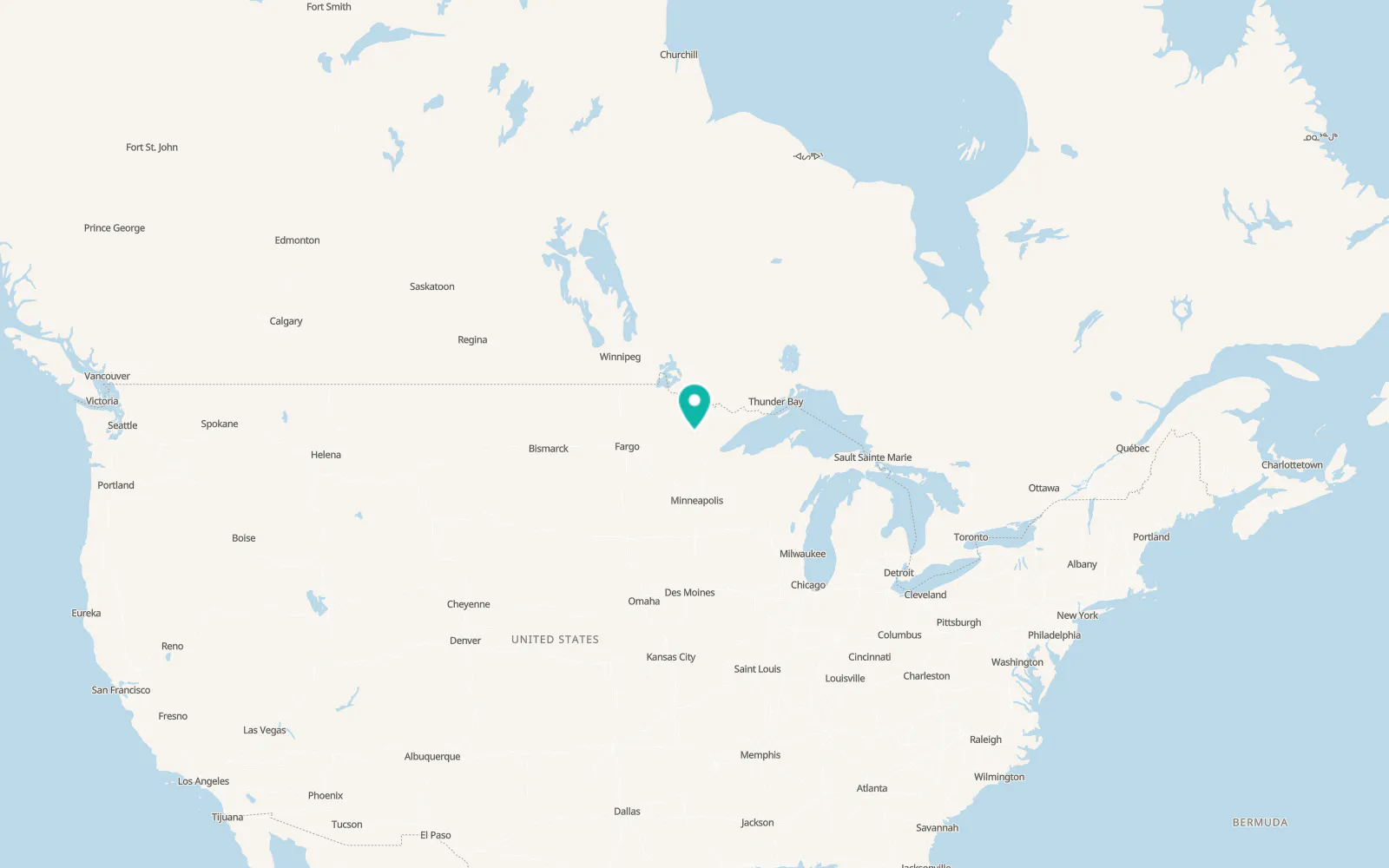 Map of Taconite