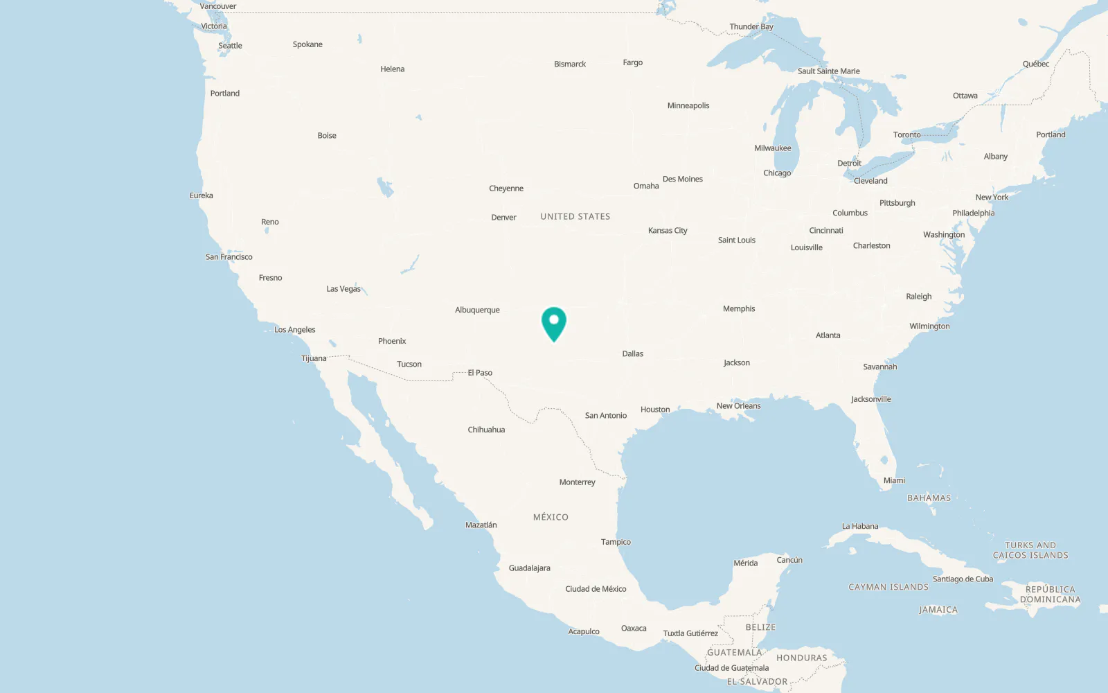 Map of Tahoka