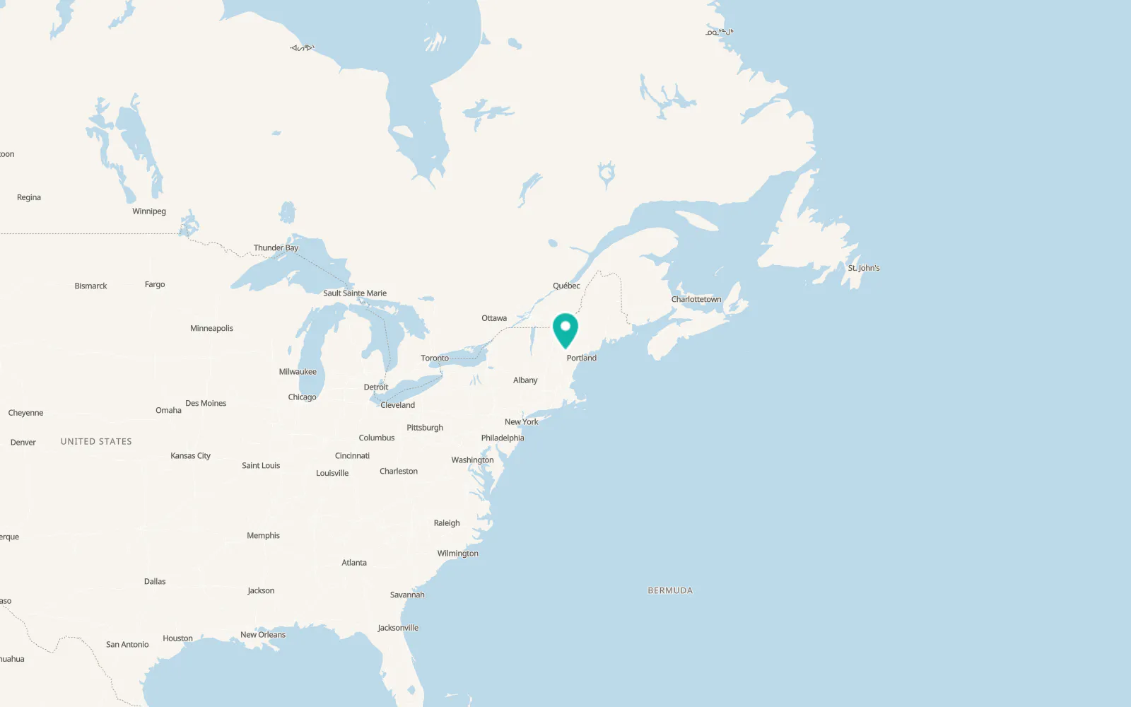 Map of Tamworth