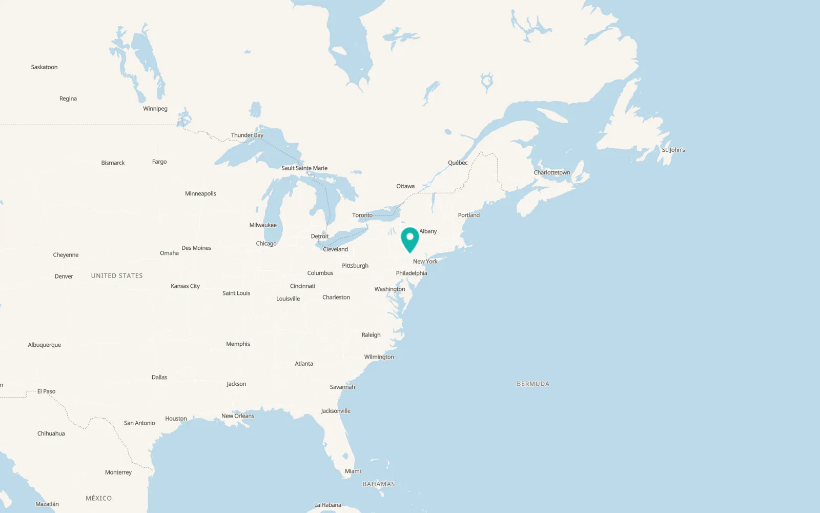 Map of Tannersville