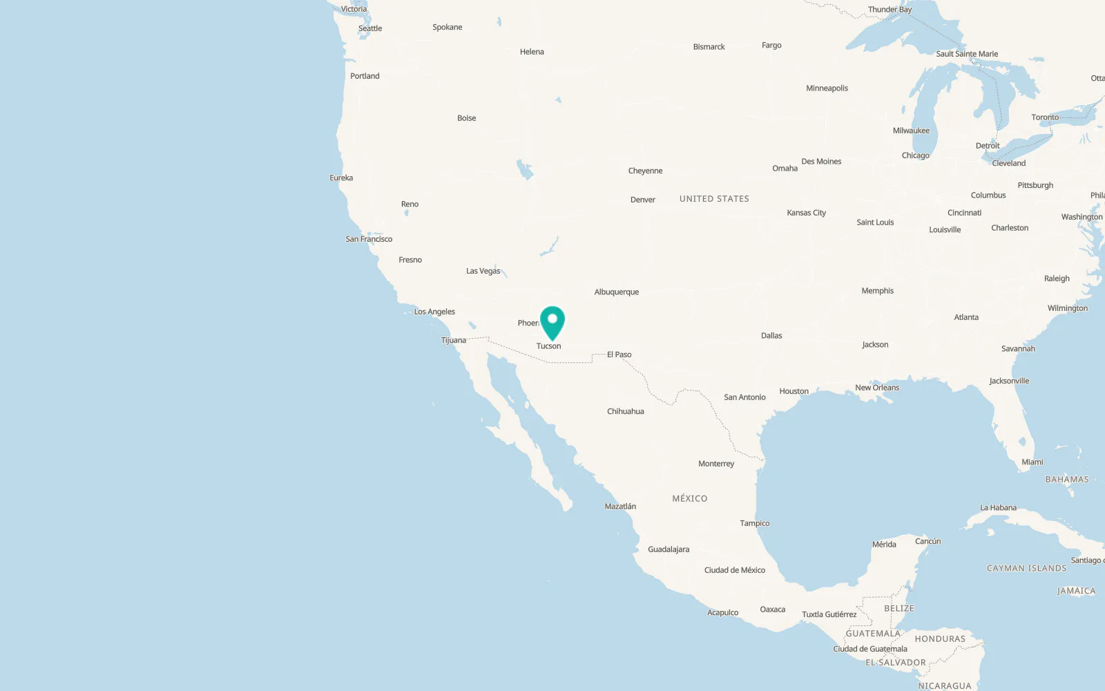 Map of Tanque Verde