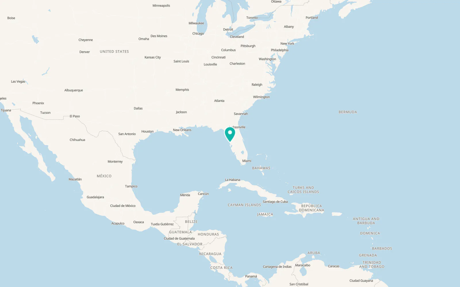 Map of Tarpon Springs