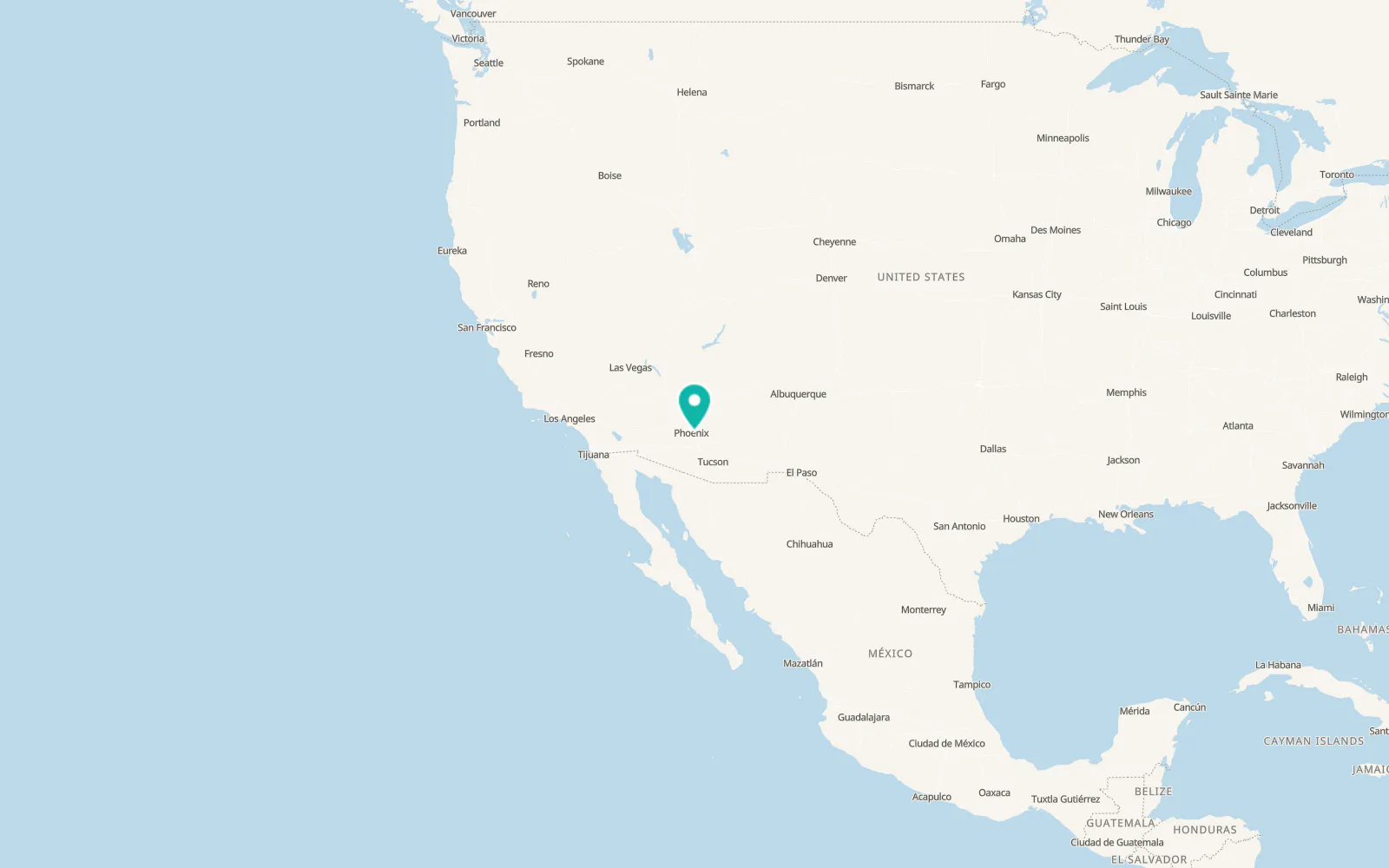 Map of Tempe