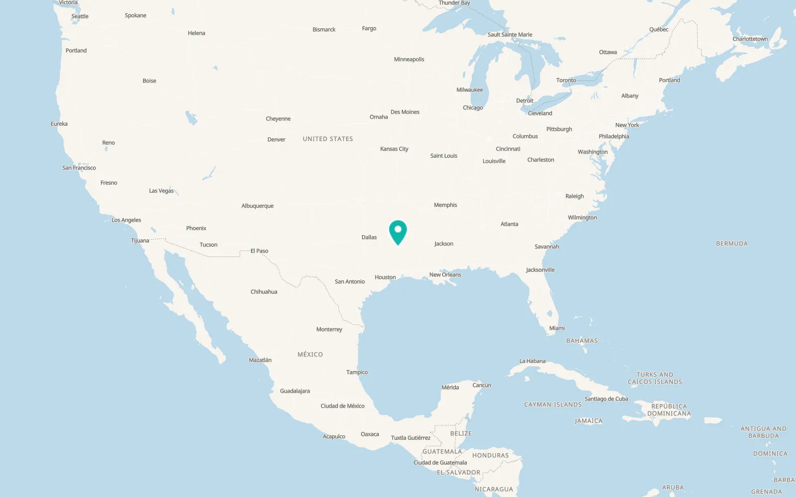 Map of Tenaha