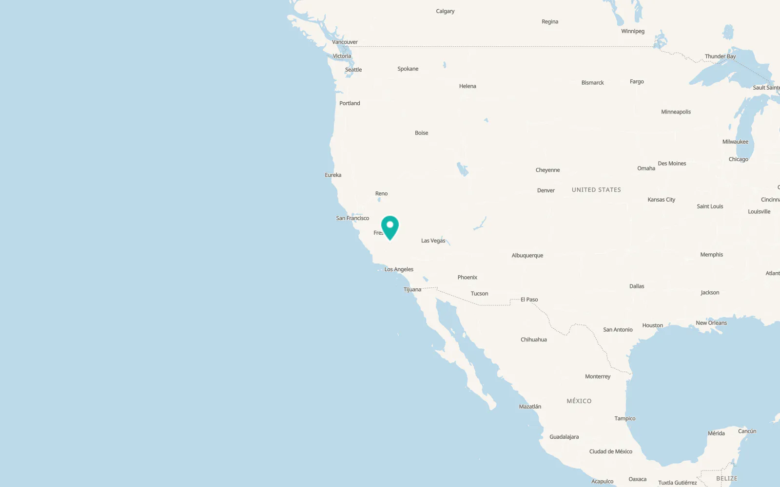 Map of Terra Bella