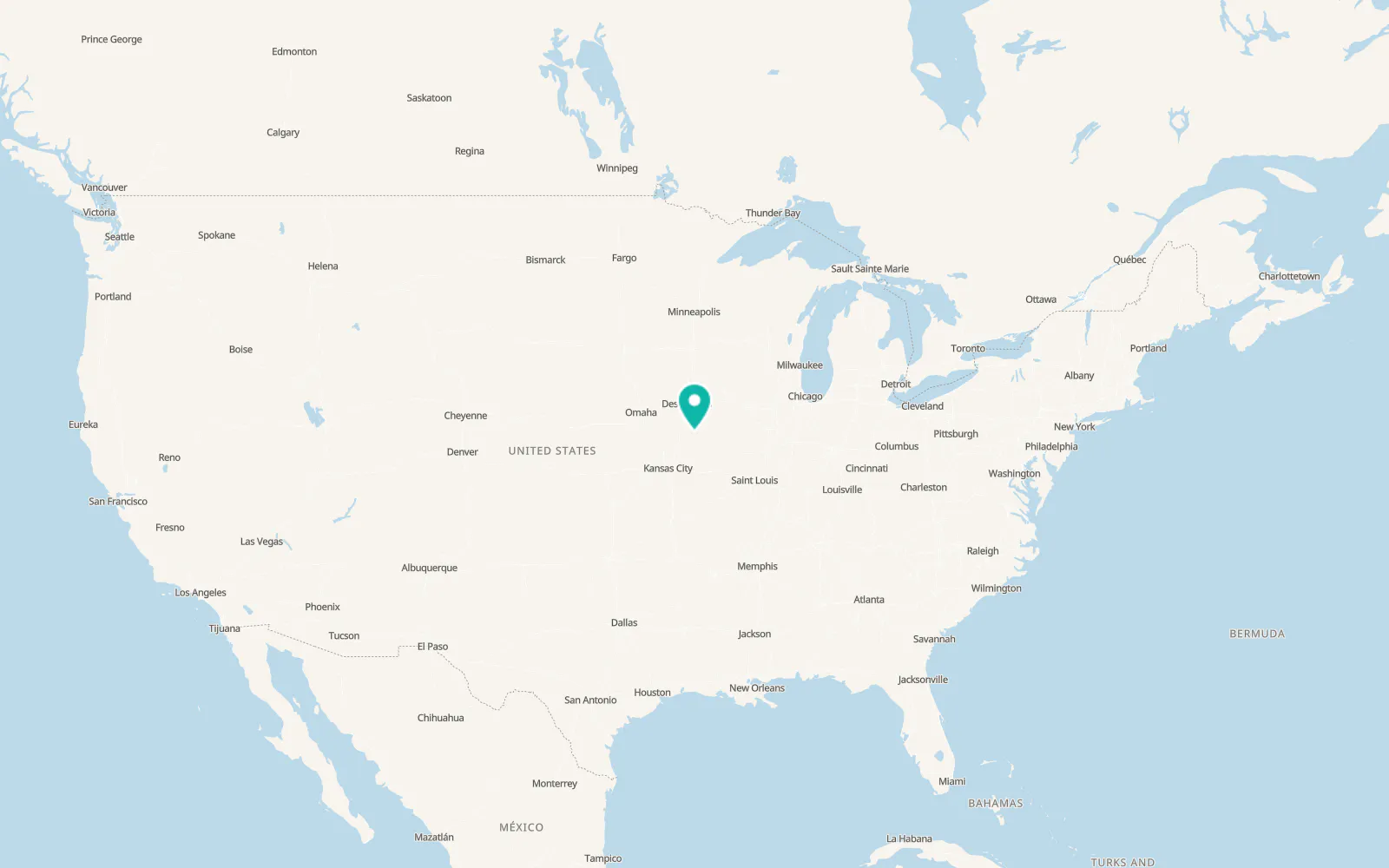 Map of Terre Haute