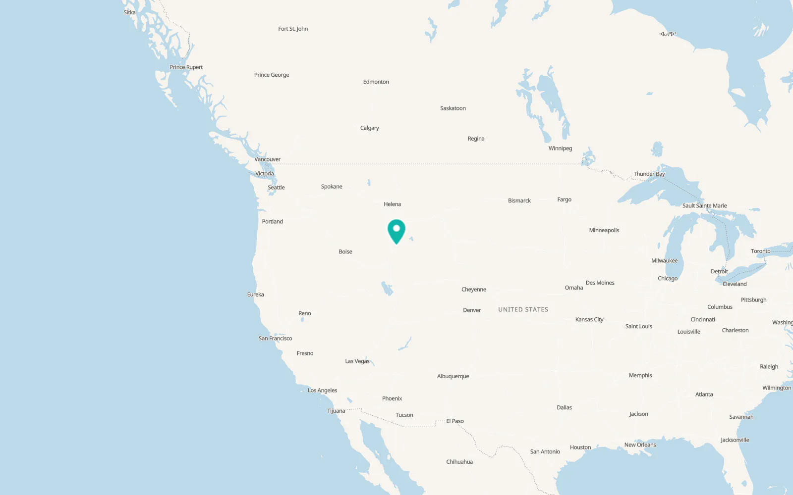 Map of Teton