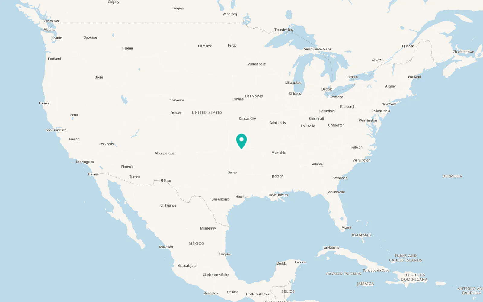 Map of Texanna