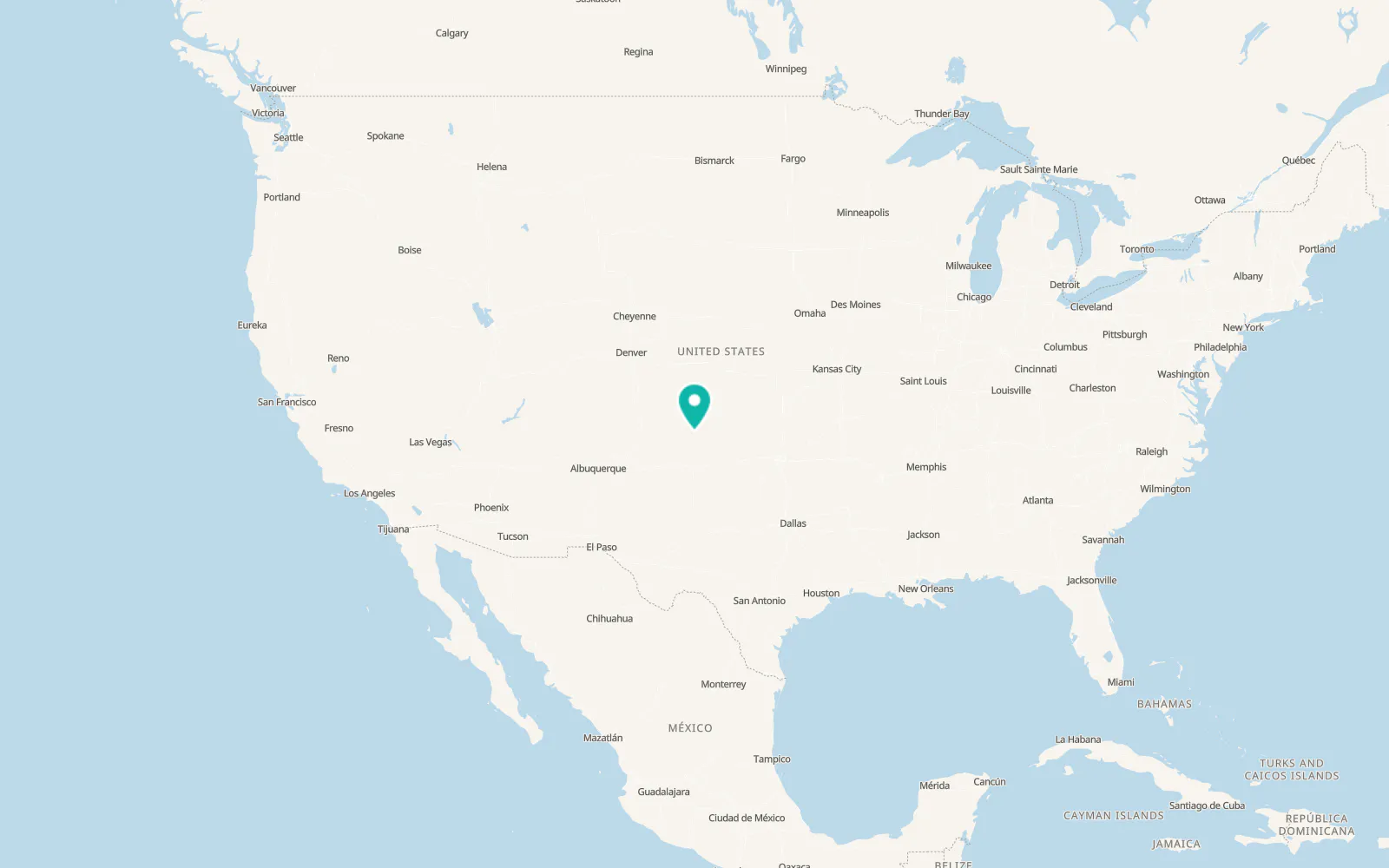 Map of Texhoma