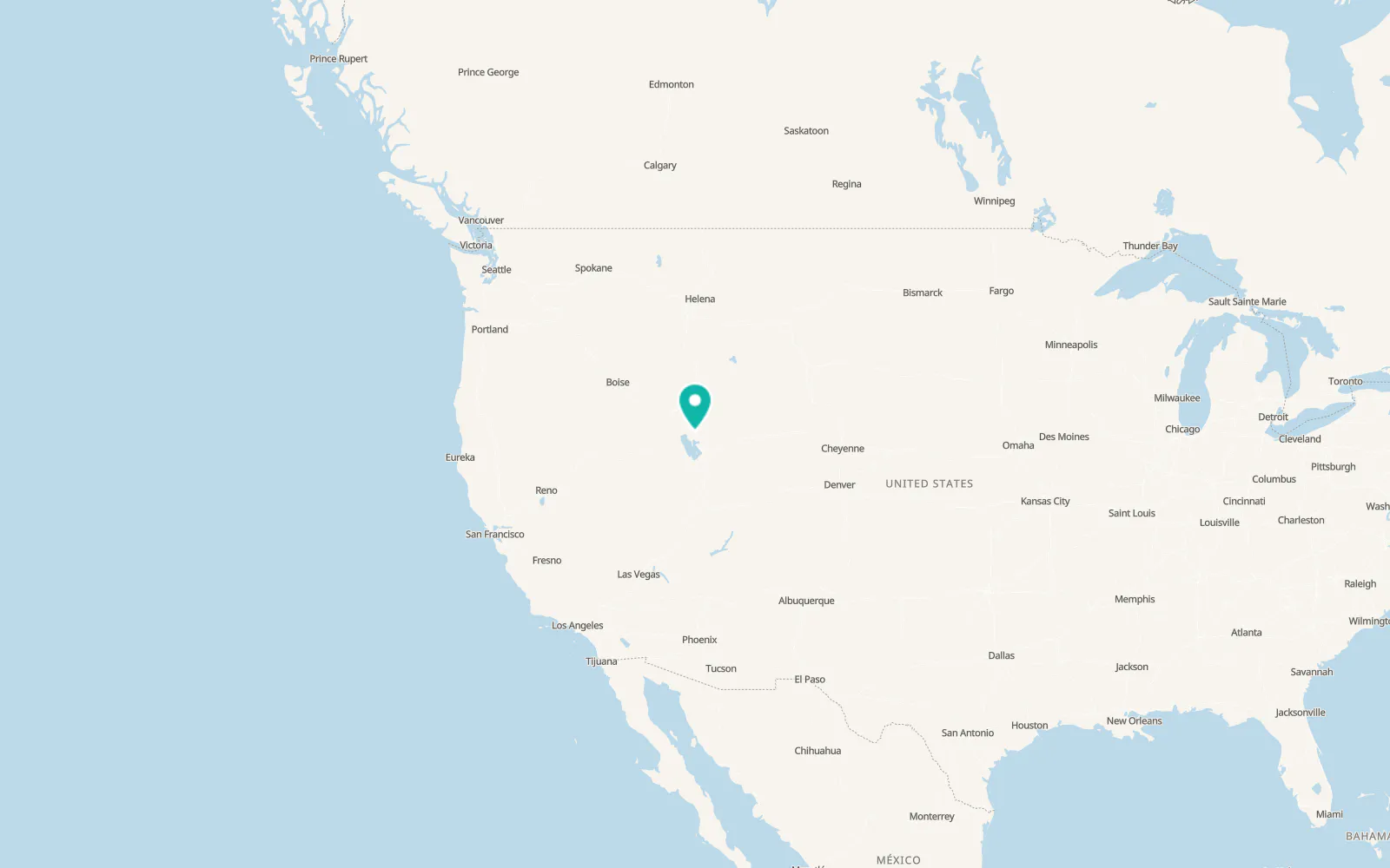 Map of Thatcher