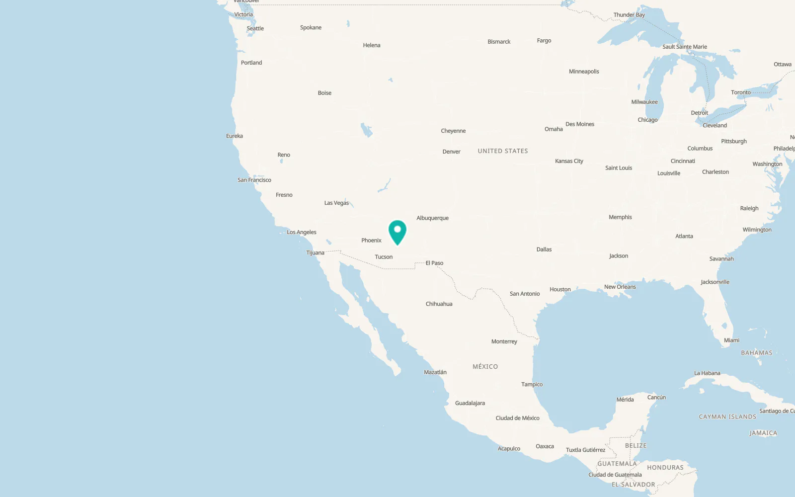 Map of Thatcher