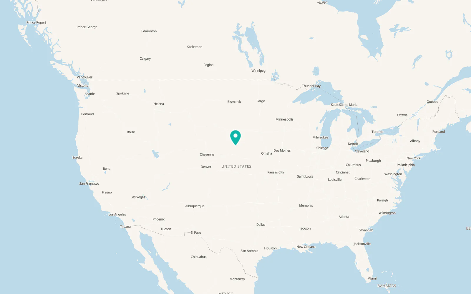 Map of Thedford