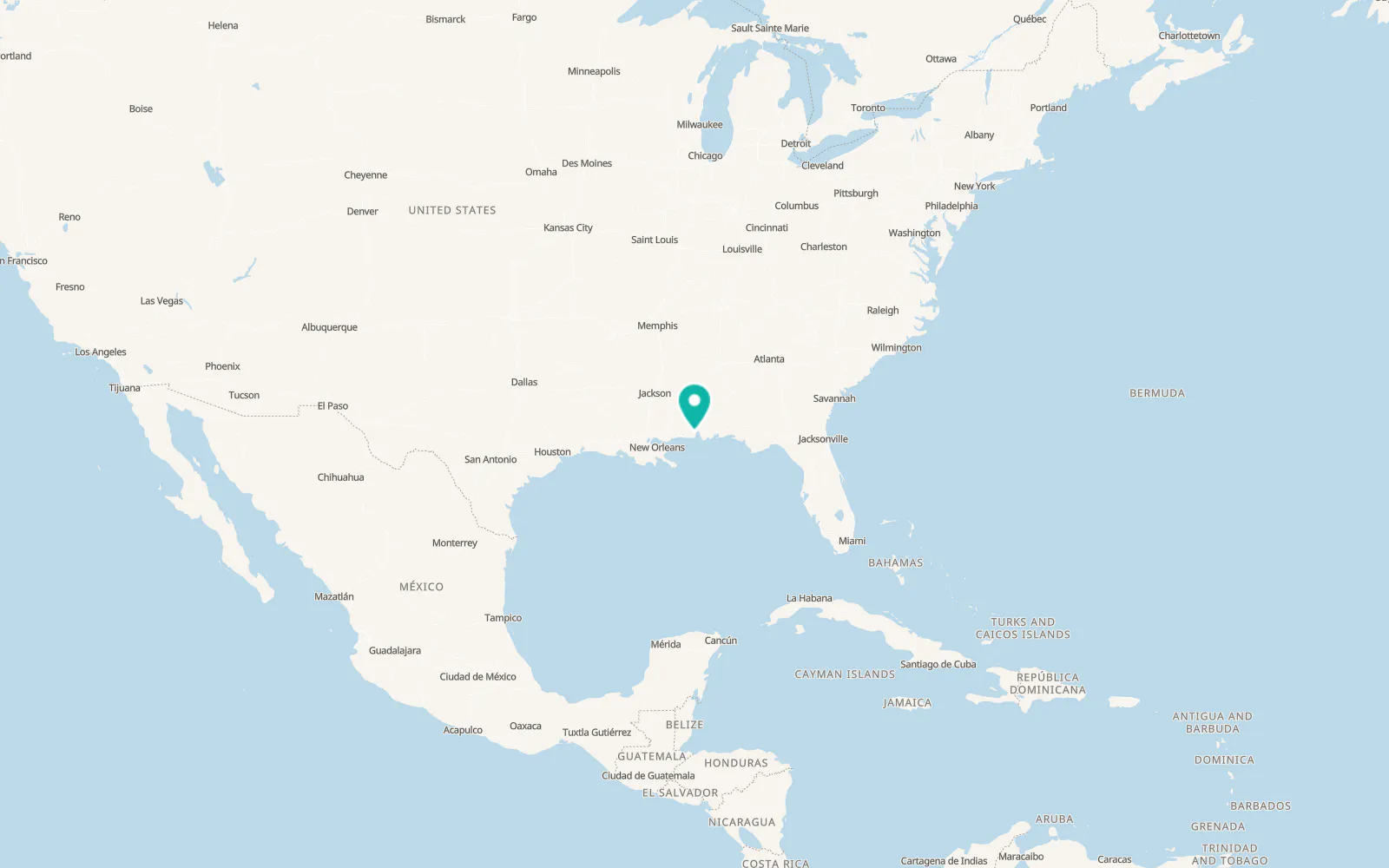 Map of Theodore
