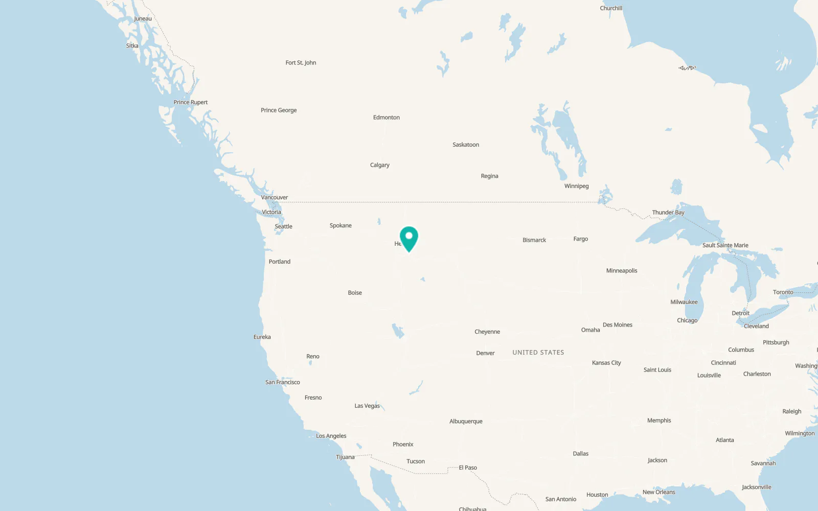 Map of Three Forks