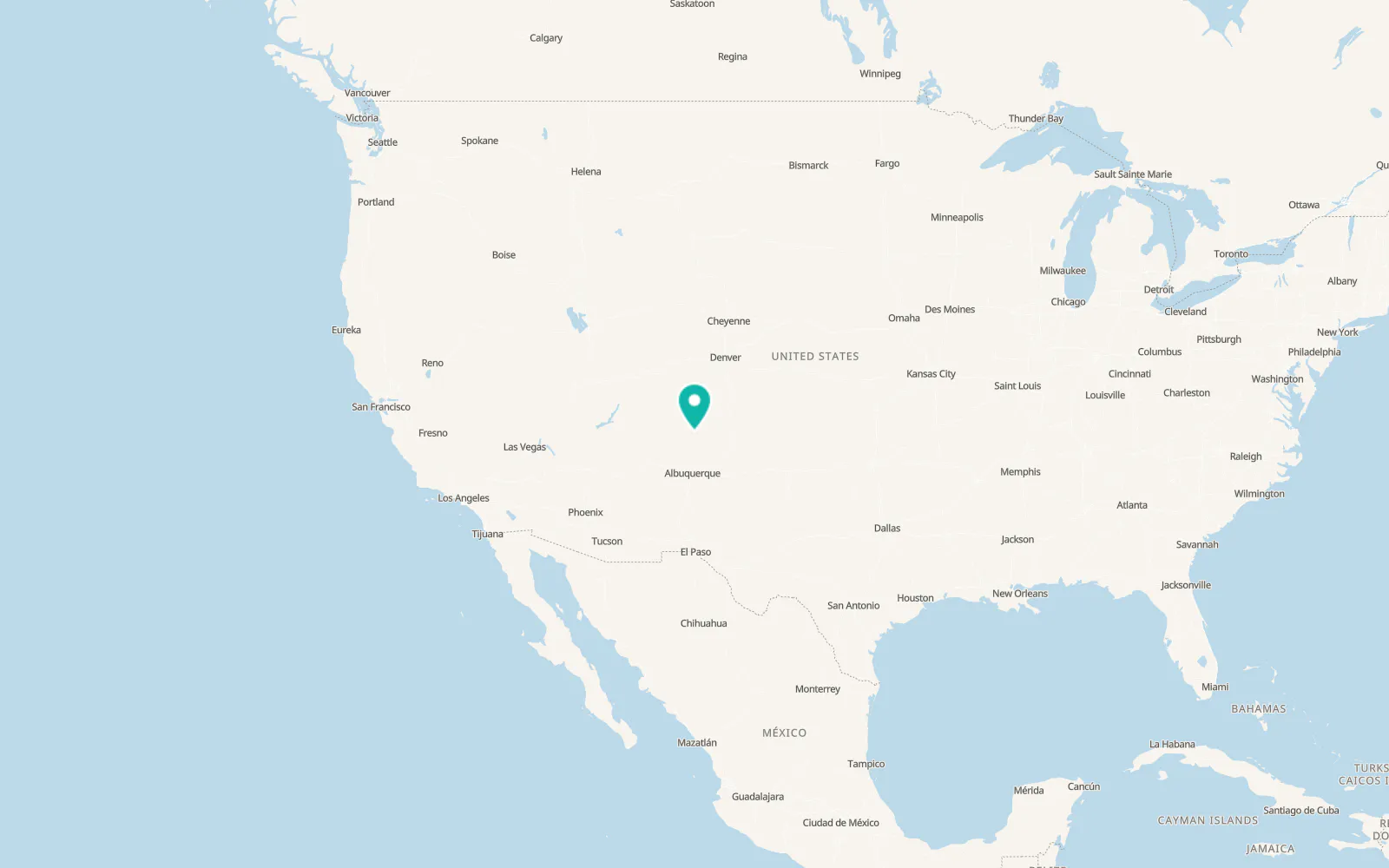 Map of Tierra Amarilla