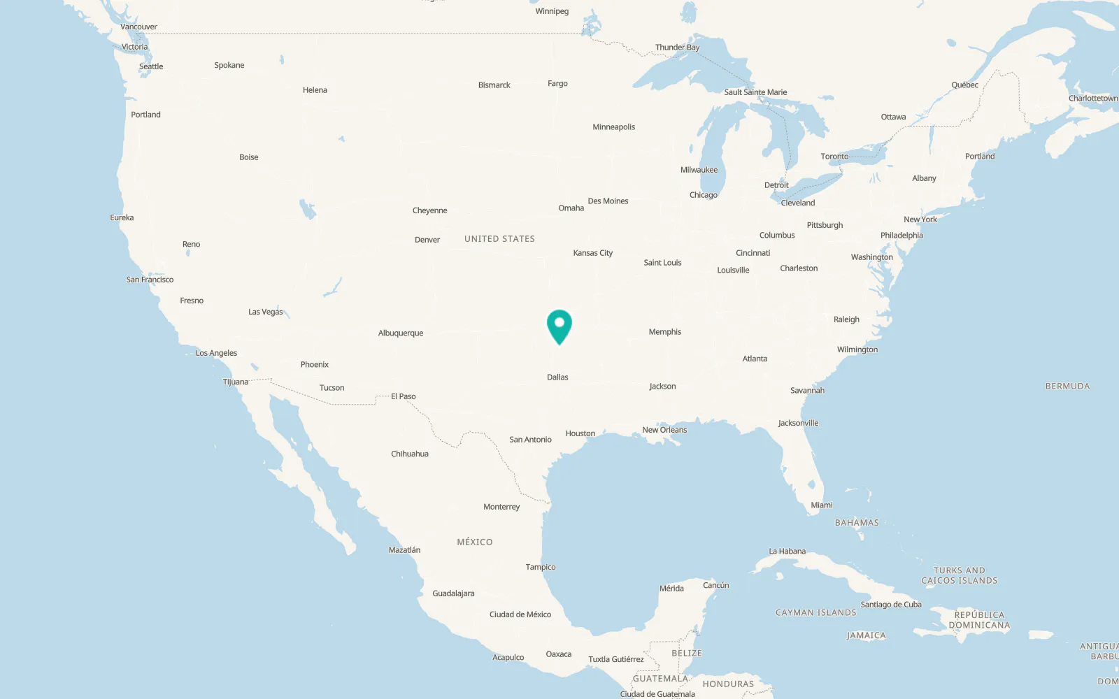 Map of Tishomingo