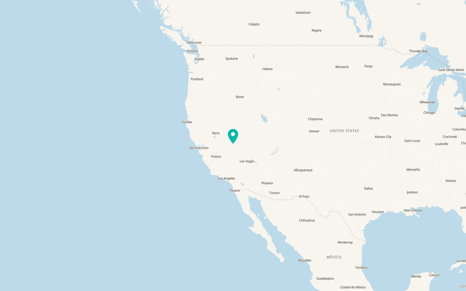 Map of Tonopah