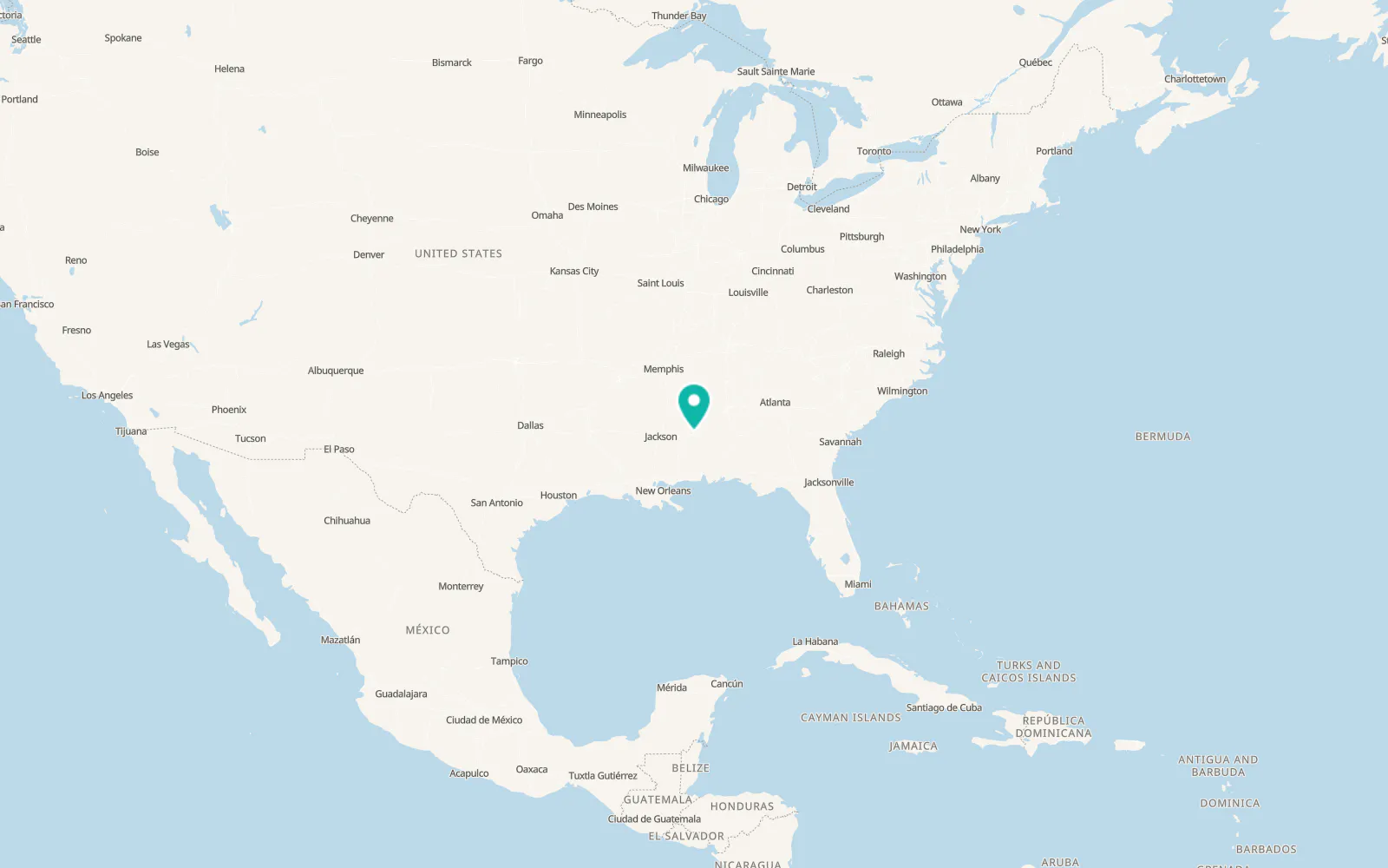 Map of Toomsuba