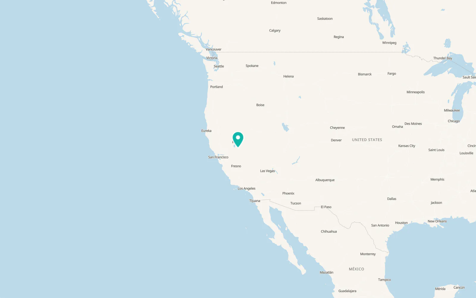 Map of Topaz Ranch Estates
