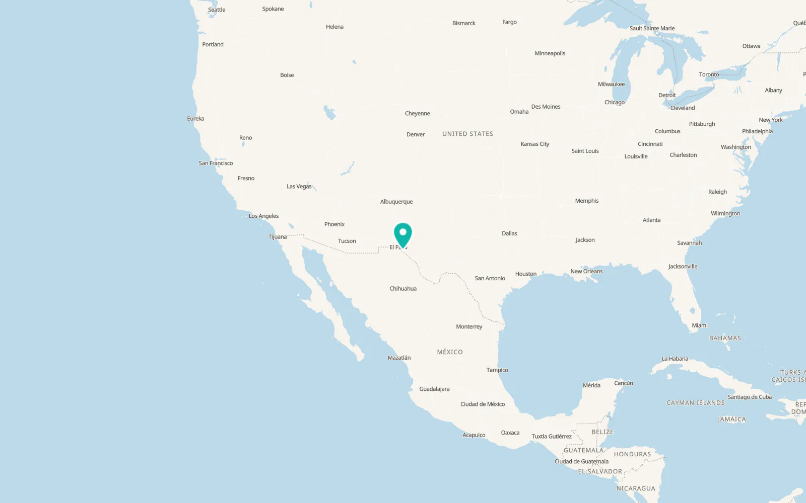 Map of Tornillo