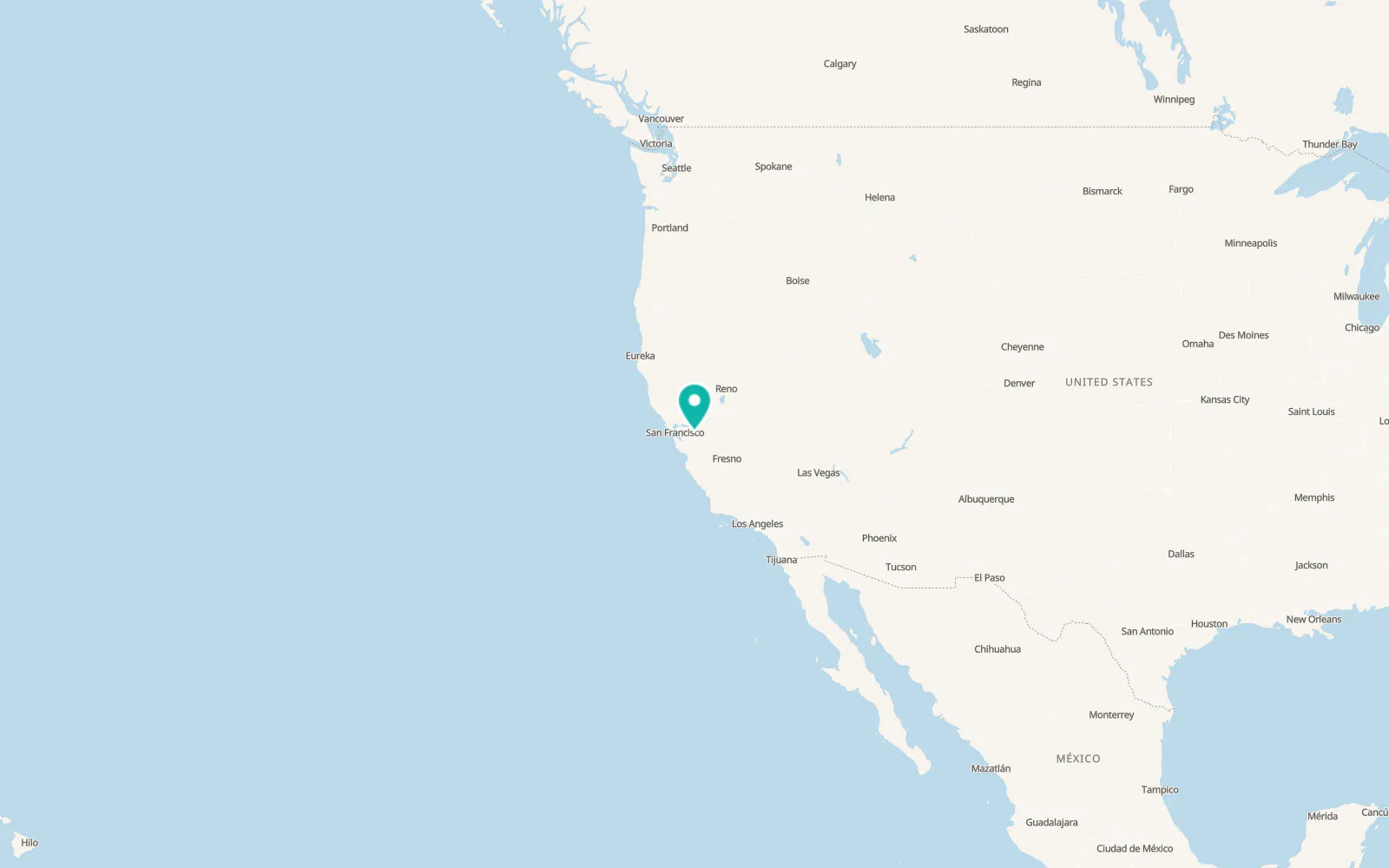 Map of Tracy