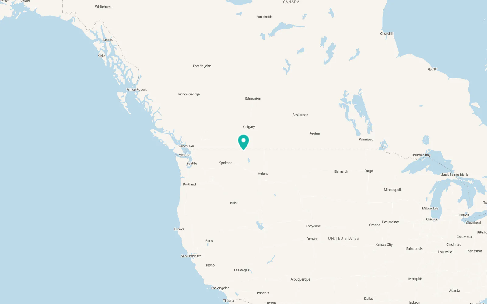 Map of Trego