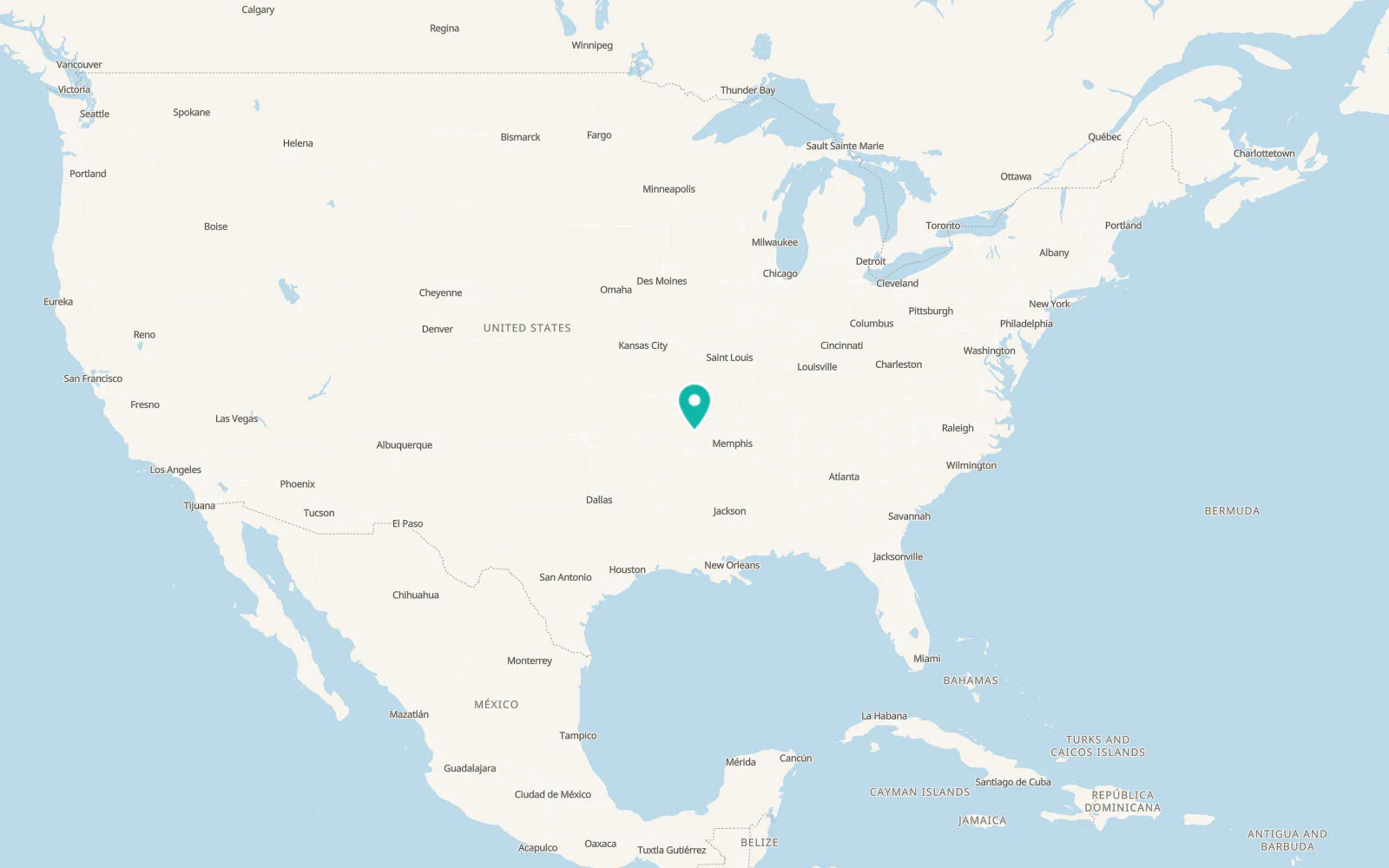 Map of Tumbling Shoals