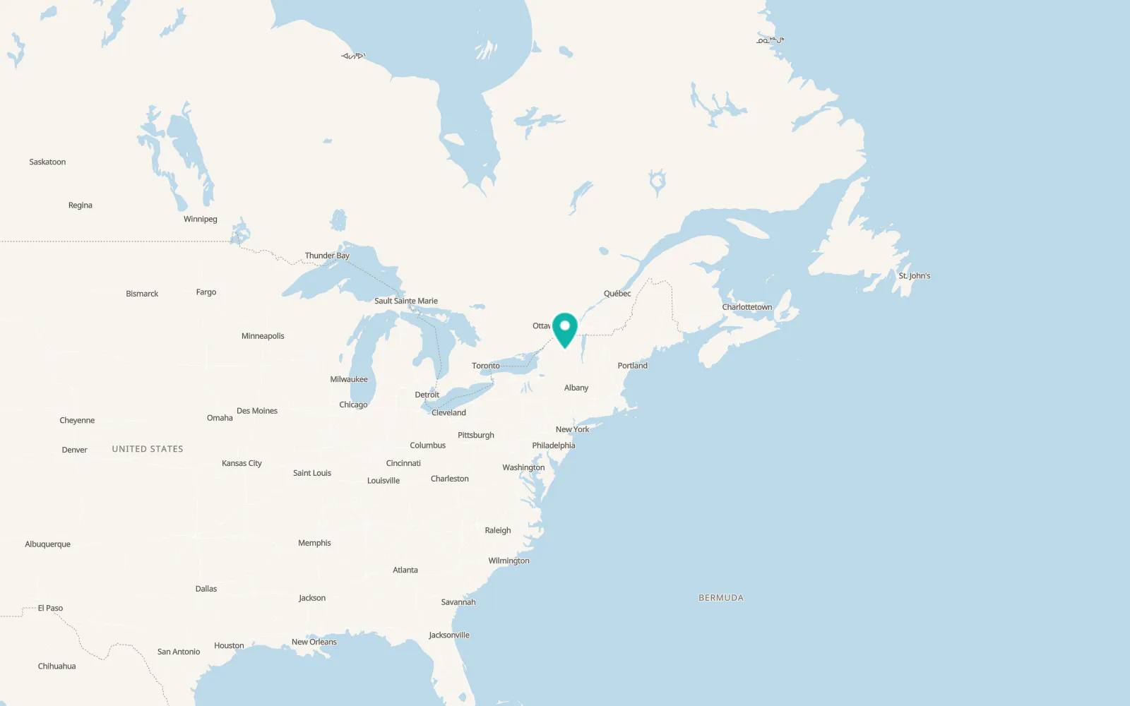 Map of Tupper Lake