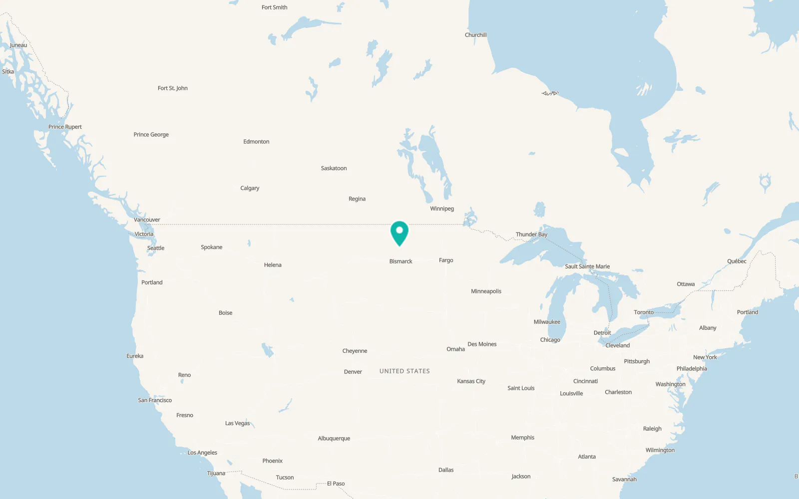 Map of Turtle Lake
